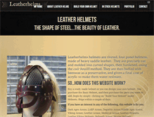 Tablet Screenshot of leatherhelms.com